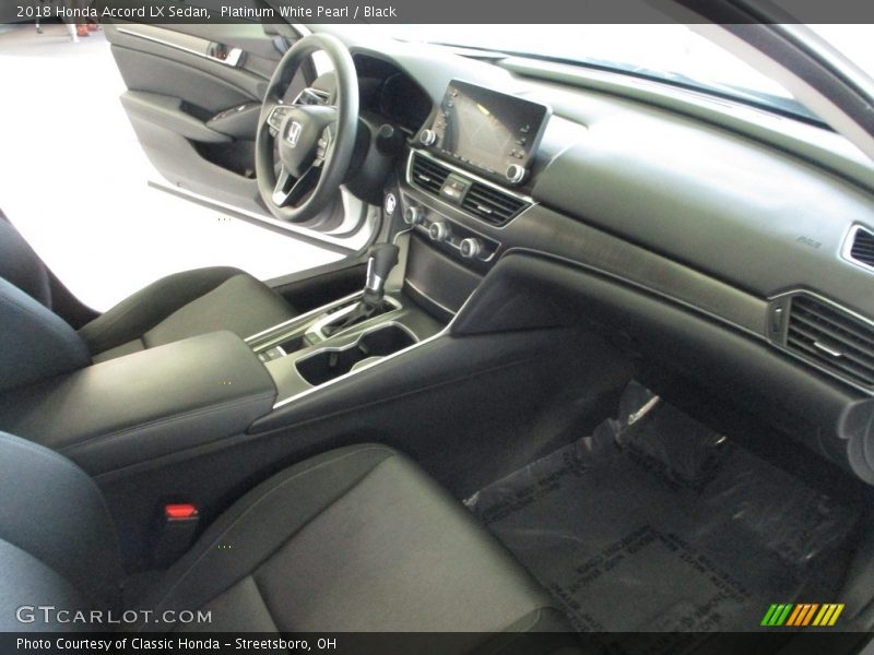 Platinum White Pearl / Black 2018 Honda Accord LX Sedan