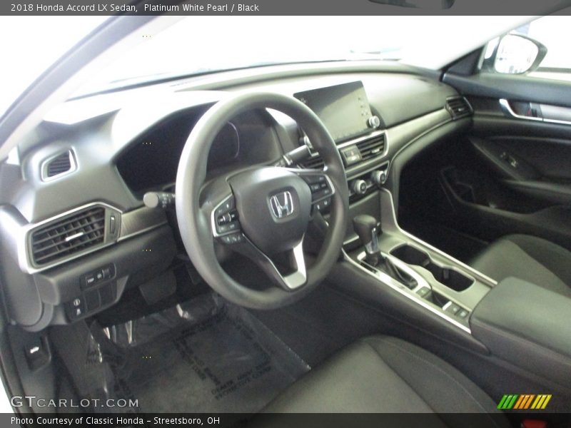 Platinum White Pearl / Black 2018 Honda Accord LX Sedan