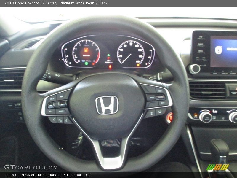 Platinum White Pearl / Black 2018 Honda Accord LX Sedan
