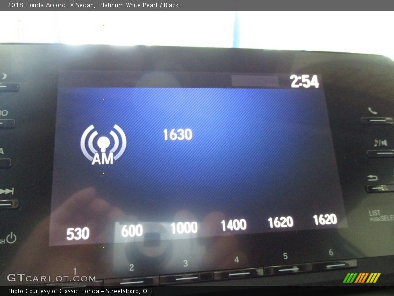 Platinum White Pearl / Black 2018 Honda Accord LX Sedan