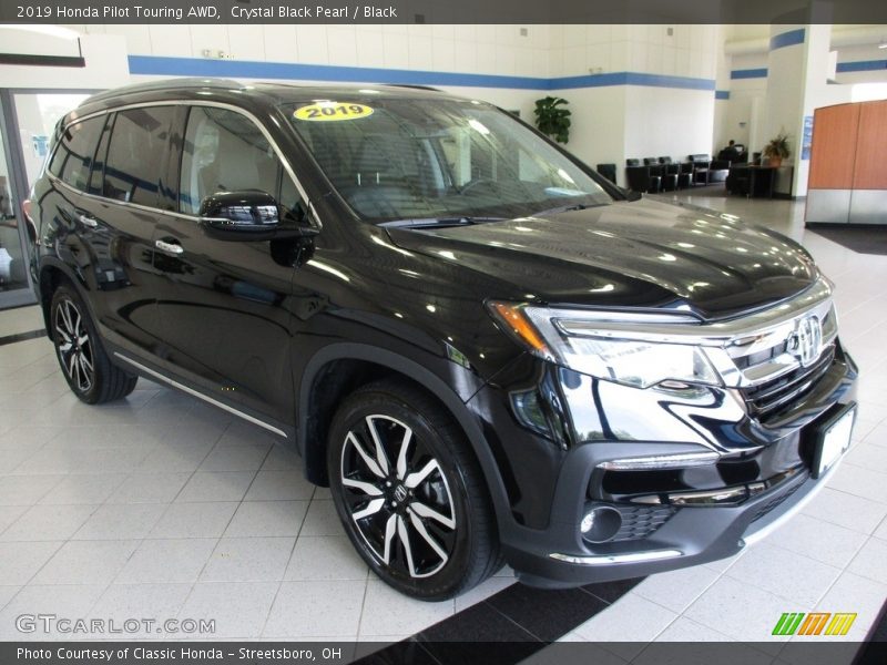 Crystal Black Pearl / Black 2019 Honda Pilot Touring AWD