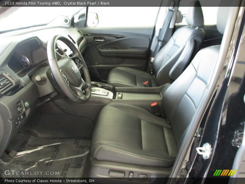 Crystal Black Pearl / Black 2019 Honda Pilot Touring AWD