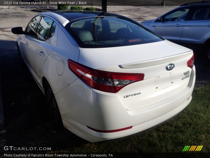 Snow White Pearl / Black 2013 Kia Optima Hybrid EX