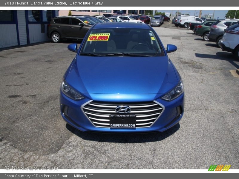 Electric Blue / Gray 2018 Hyundai Elantra Value Edition