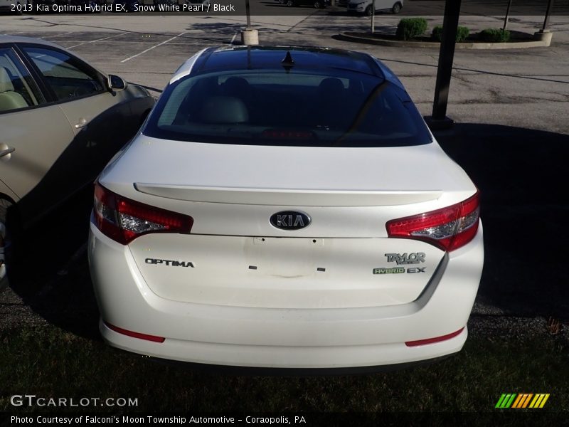Snow White Pearl / Black 2013 Kia Optima Hybrid EX