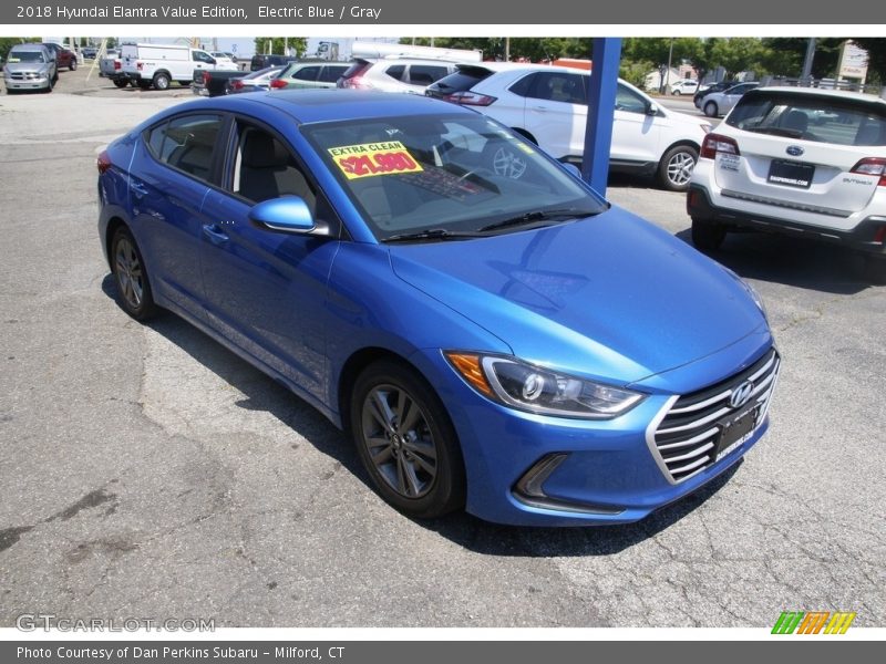Electric Blue / Gray 2018 Hyundai Elantra Value Edition