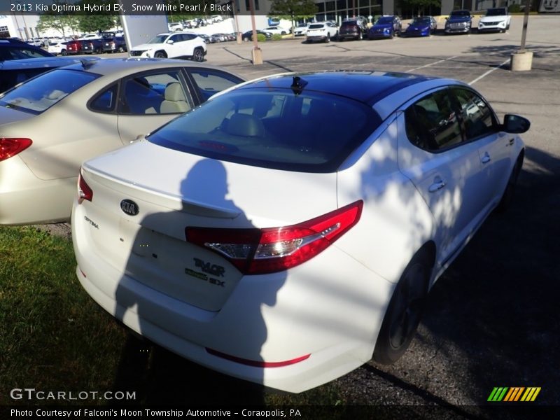 Snow White Pearl / Black 2013 Kia Optima Hybrid EX