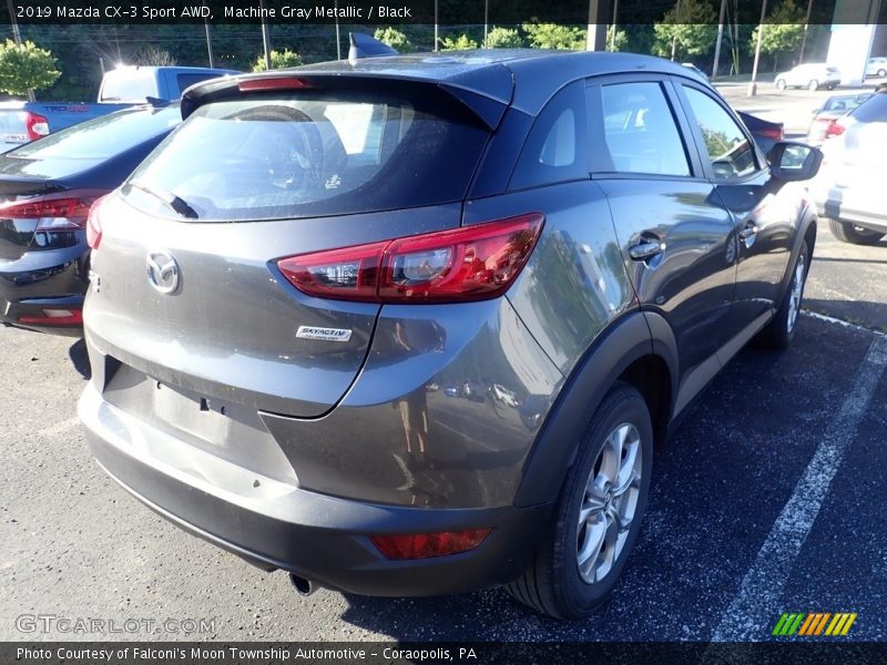 Machine Gray Metallic / Black 2019 Mazda CX-3 Sport AWD