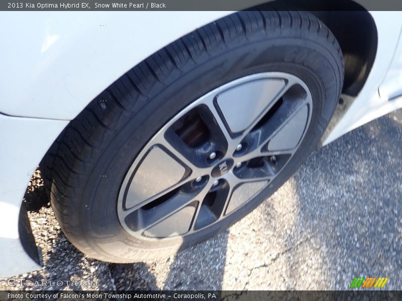 Snow White Pearl / Black 2013 Kia Optima Hybrid EX