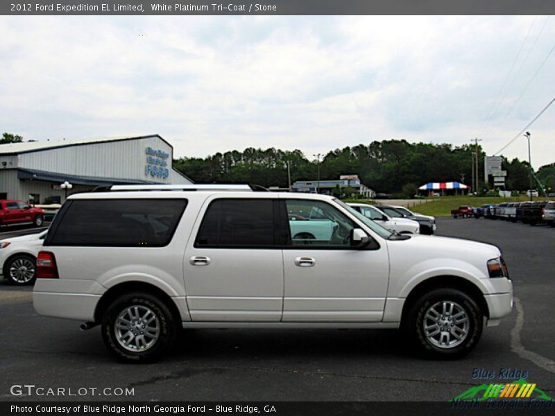 White Platinum Tri-Coat / Stone 2012 Ford Expedition EL Limited