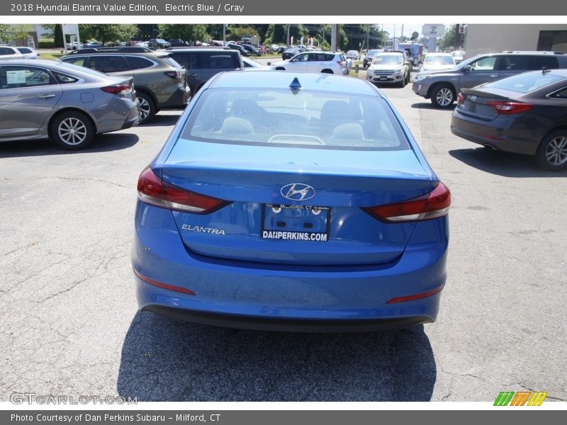 Electric Blue / Gray 2018 Hyundai Elantra Value Edition