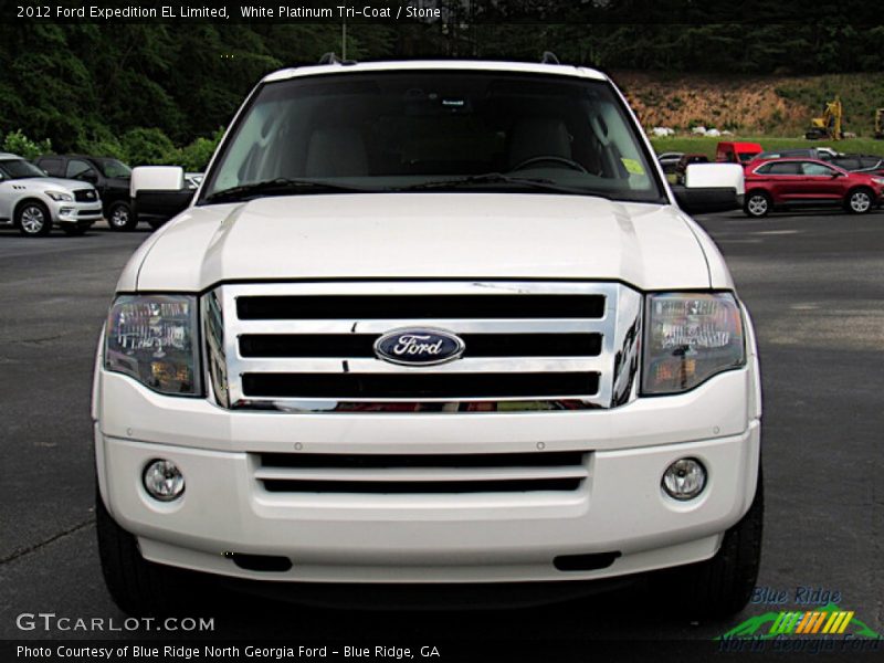 White Platinum Tri-Coat / Stone 2012 Ford Expedition EL Limited