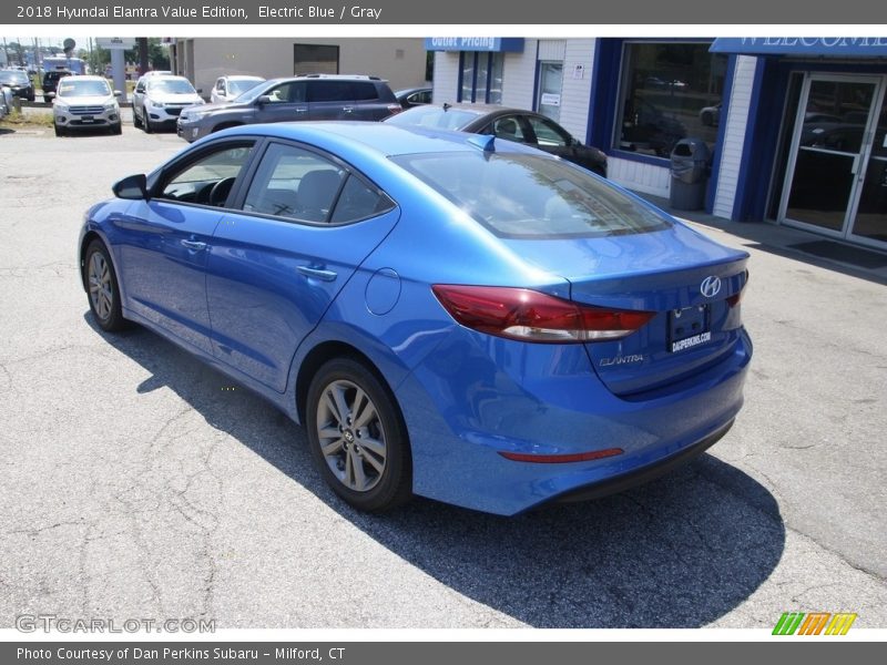 Electric Blue / Gray 2018 Hyundai Elantra Value Edition