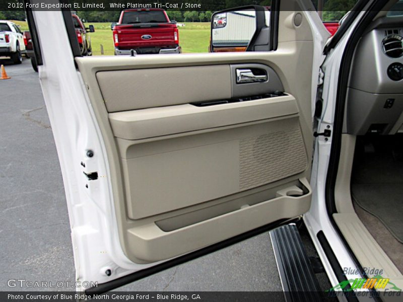 White Platinum Tri-Coat / Stone 2012 Ford Expedition EL Limited