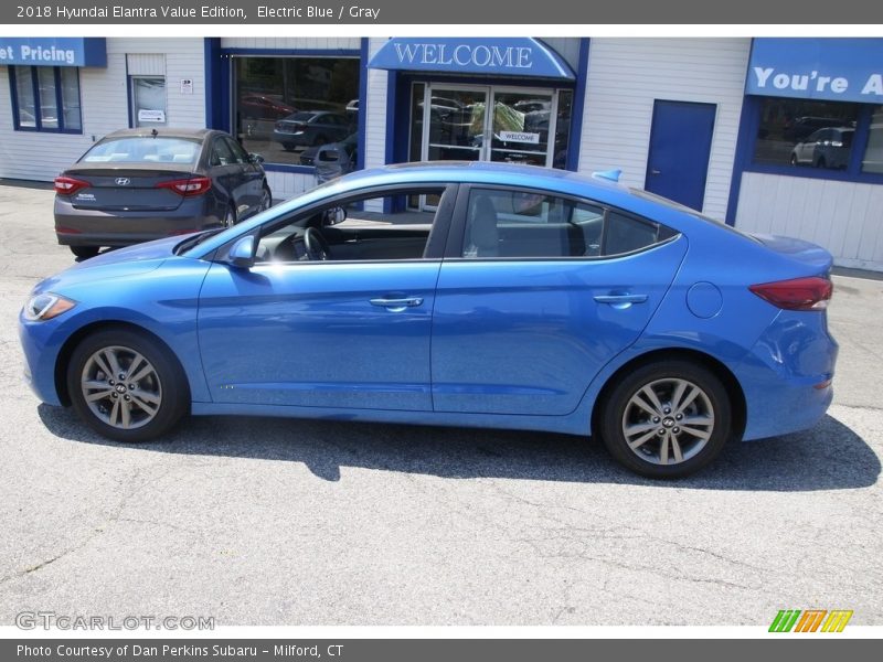 Electric Blue / Gray 2018 Hyundai Elantra Value Edition