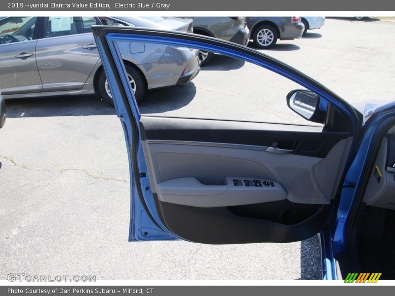 Electric Blue / Gray 2018 Hyundai Elantra Value Edition