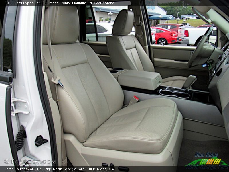 White Platinum Tri-Coat / Stone 2012 Ford Expedition EL Limited