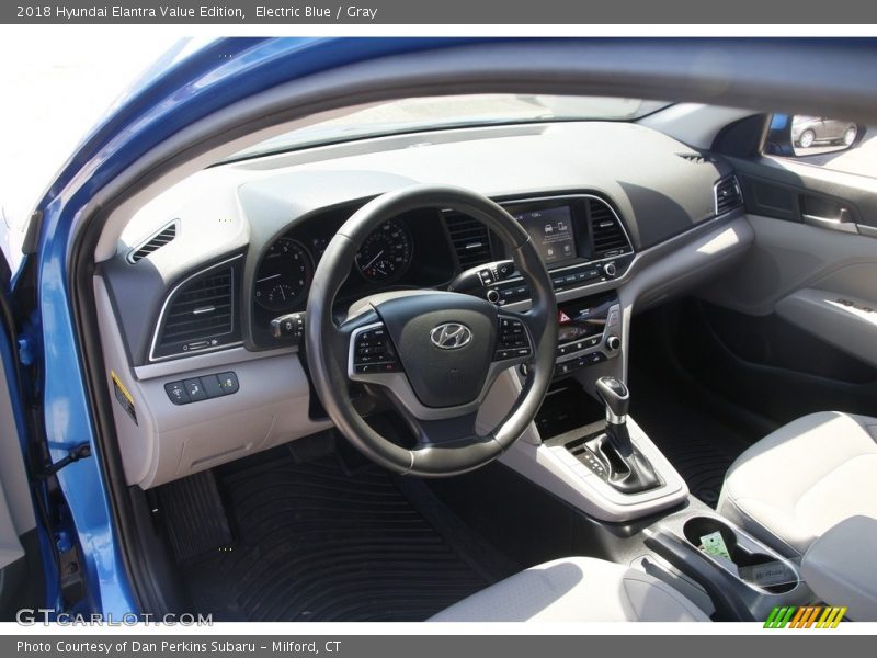 Electric Blue / Gray 2018 Hyundai Elantra Value Edition