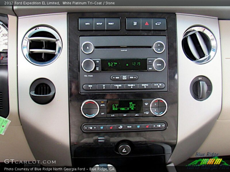 White Platinum Tri-Coat / Stone 2012 Ford Expedition EL Limited