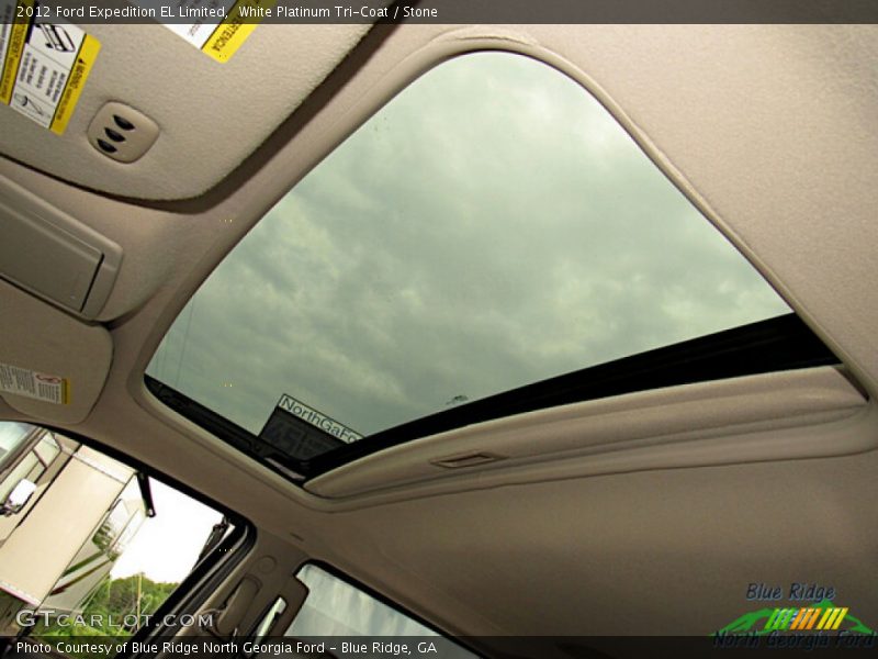 White Platinum Tri-Coat / Stone 2012 Ford Expedition EL Limited