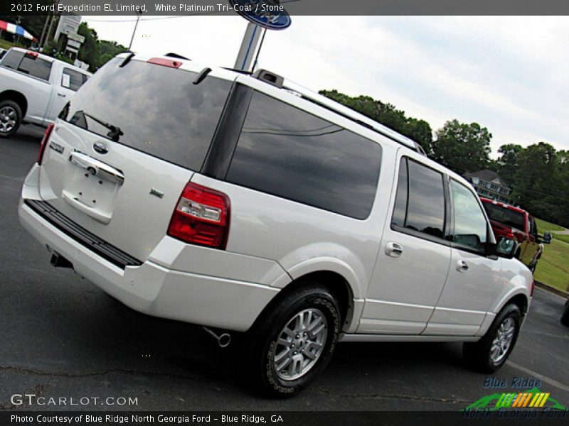White Platinum Tri-Coat / Stone 2012 Ford Expedition EL Limited