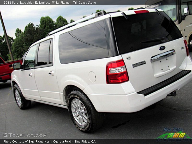 White Platinum Tri-Coat / Stone 2012 Ford Expedition EL Limited