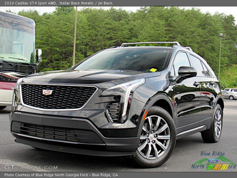 Stellar Black Metallic / Jet Black 2019 Cadillac XT4 Sport AWD