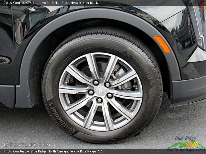 Stellar Black Metallic / Jet Black 2019 Cadillac XT4 Sport AWD