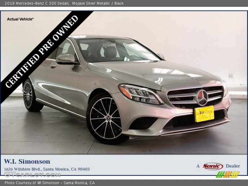 Mojave Silver Metallic / Black 2019 Mercedes-Benz C 300 Sedan