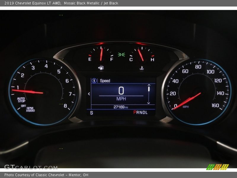 Mosaic Black Metallic / Jet Black 2019 Chevrolet Equinox LT AWD