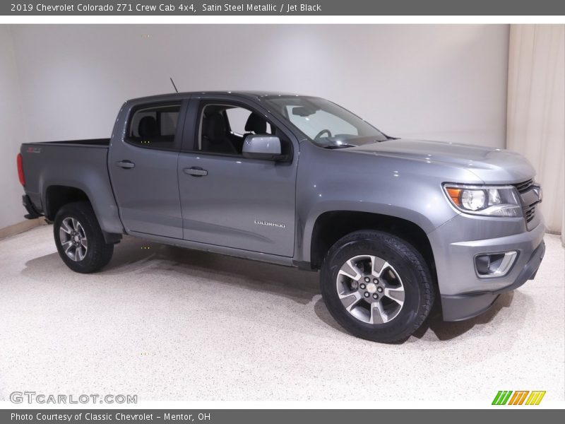 Satin Steel Metallic / Jet Black 2019 Chevrolet Colorado Z71 Crew Cab 4x4