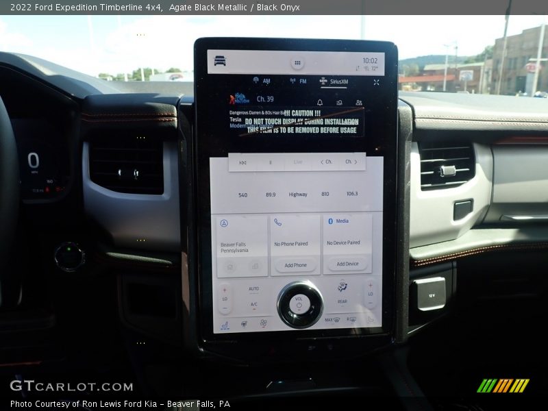 Agate Black Metallic / Black Onyx 2022 Ford Expedition Timberline 4x4