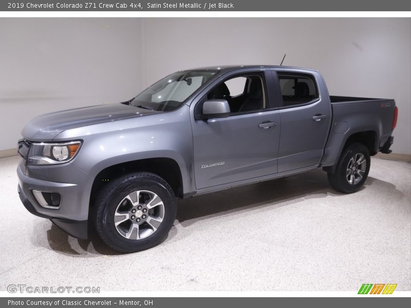 Satin Steel Metallic / Jet Black 2019 Chevrolet Colorado Z71 Crew Cab 4x4