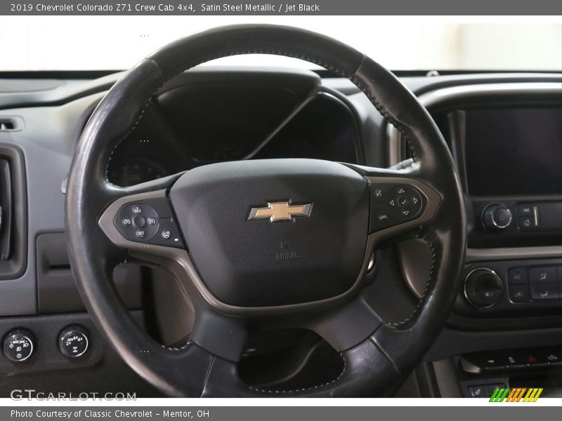 Satin Steel Metallic / Jet Black 2019 Chevrolet Colorado Z71 Crew Cab 4x4