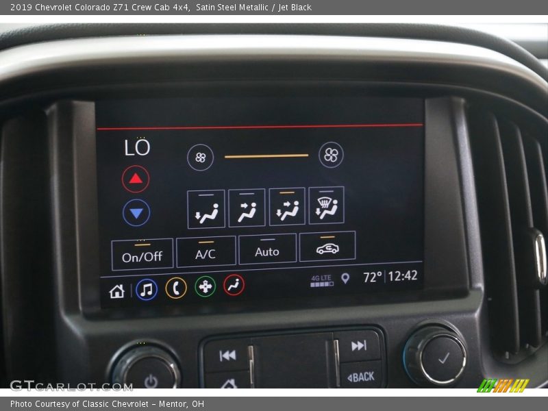 Satin Steel Metallic / Jet Black 2019 Chevrolet Colorado Z71 Crew Cab 4x4