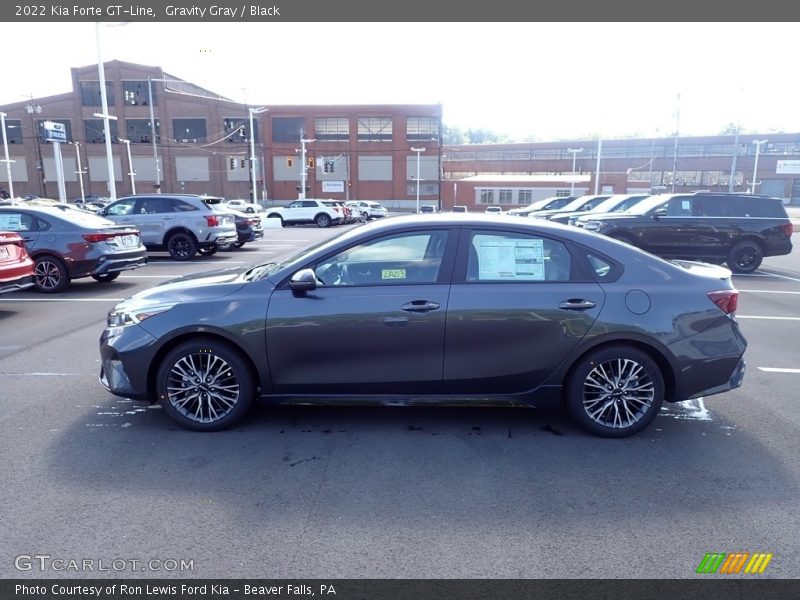 Gravity Gray / Black 2022 Kia Forte GT-Line