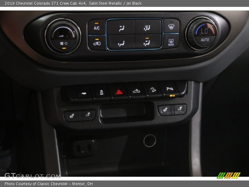 Satin Steel Metallic / Jet Black 2019 Chevrolet Colorado Z71 Crew Cab 4x4