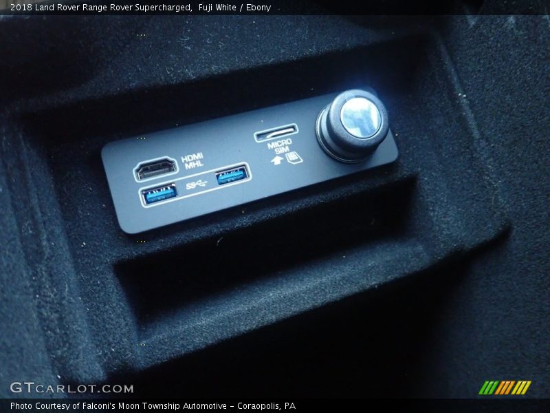 Fuji White / Ebony 2018 Land Rover Range Rover Supercharged