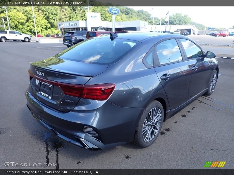 Gravity Gray / Black 2022 Kia Forte GT-Line