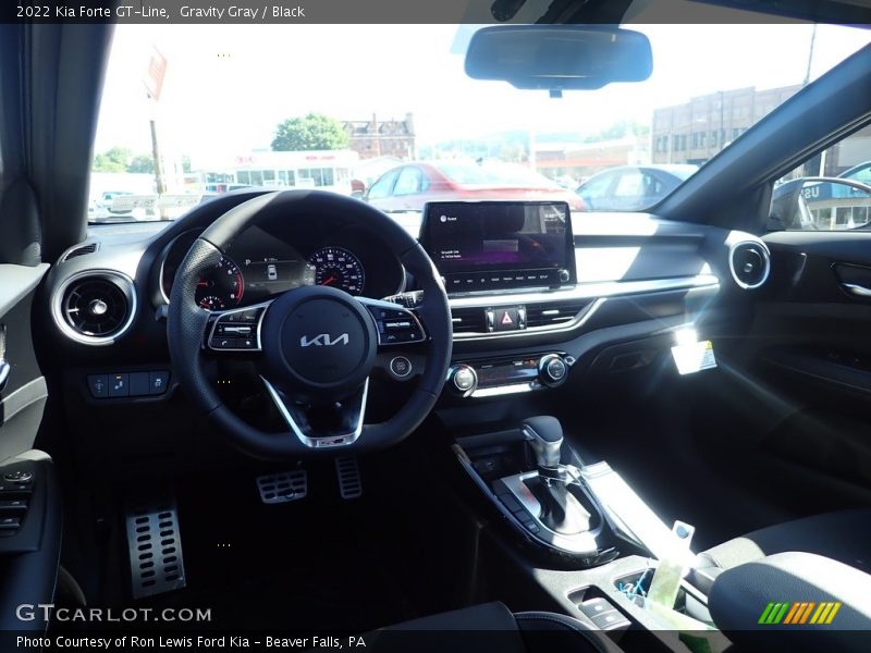 Gravity Gray / Black 2022 Kia Forte GT-Line