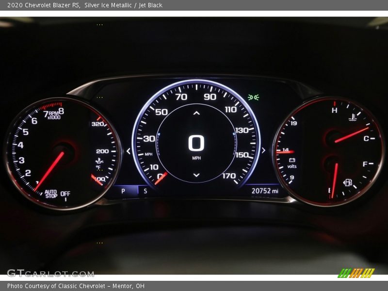 Silver Ice Metallic / Jet Black 2020 Chevrolet Blazer RS