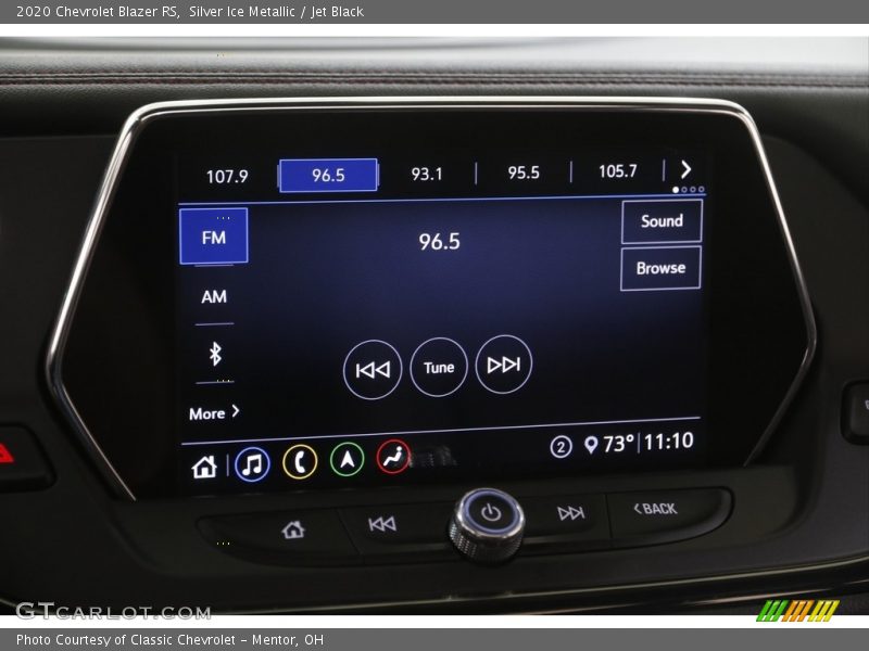 Silver Ice Metallic / Jet Black 2020 Chevrolet Blazer RS