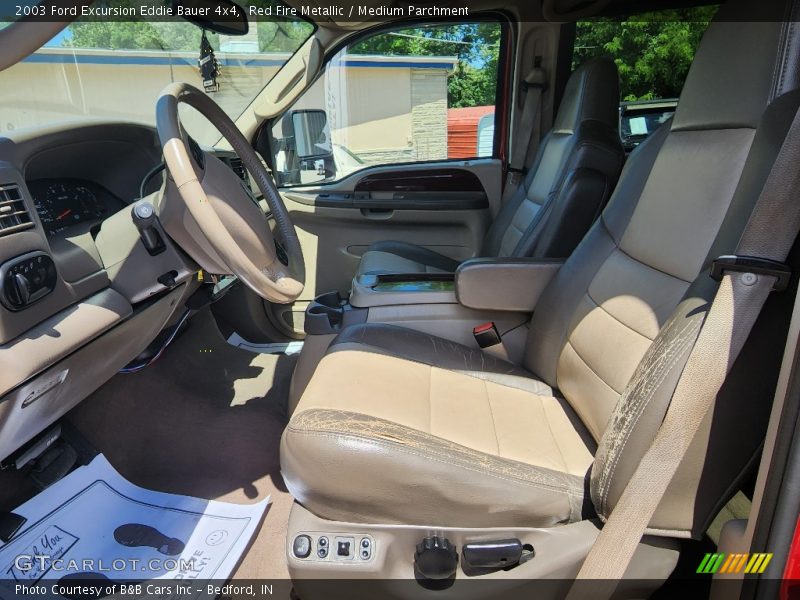 Red Fire Metallic / Medium Parchment 2003 Ford Excursion Eddie Bauer 4x4