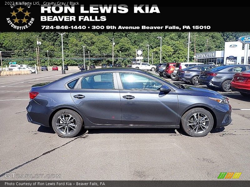 Gravity Gray / Black 2022 Kia Forte LXS