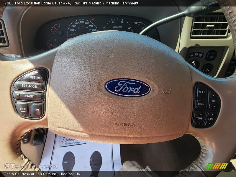 Red Fire Metallic / Medium Parchment 2003 Ford Excursion Eddie Bauer 4x4