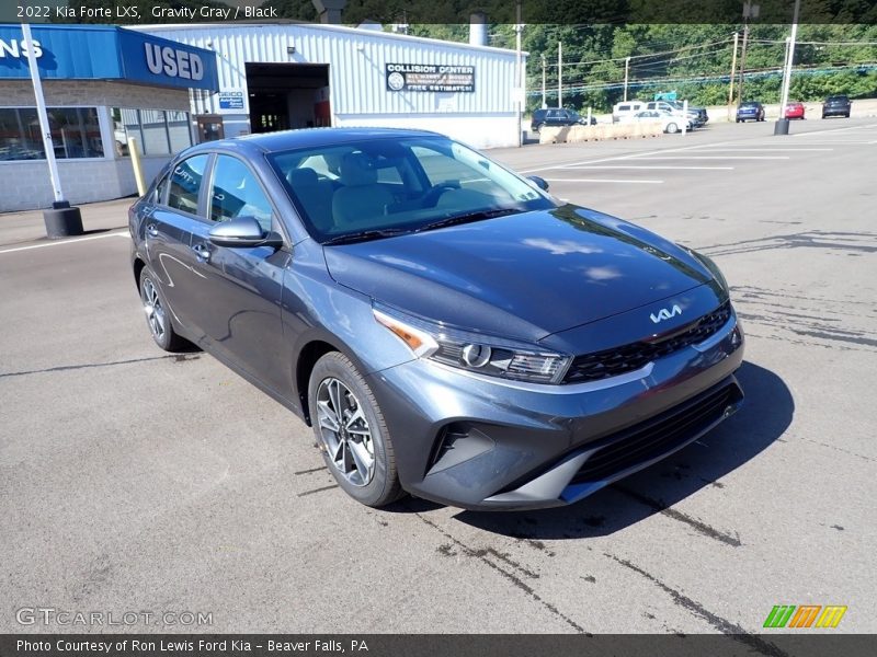 Gravity Gray / Black 2022 Kia Forte LXS