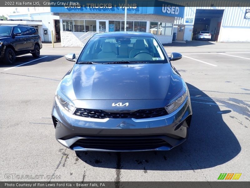 Gravity Gray / Black 2022 Kia Forte LXS