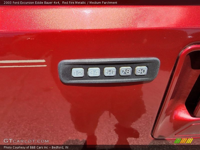 Red Fire Metallic / Medium Parchment 2003 Ford Excursion Eddie Bauer 4x4