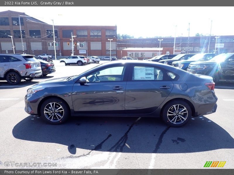Gravity Gray / Black 2022 Kia Forte LXS