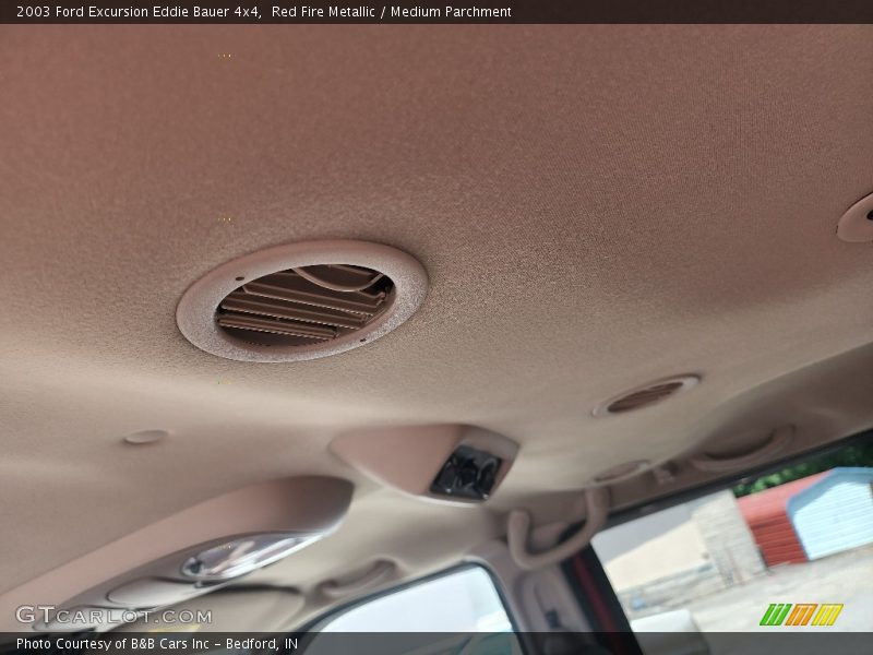 Red Fire Metallic / Medium Parchment 2003 Ford Excursion Eddie Bauer 4x4
